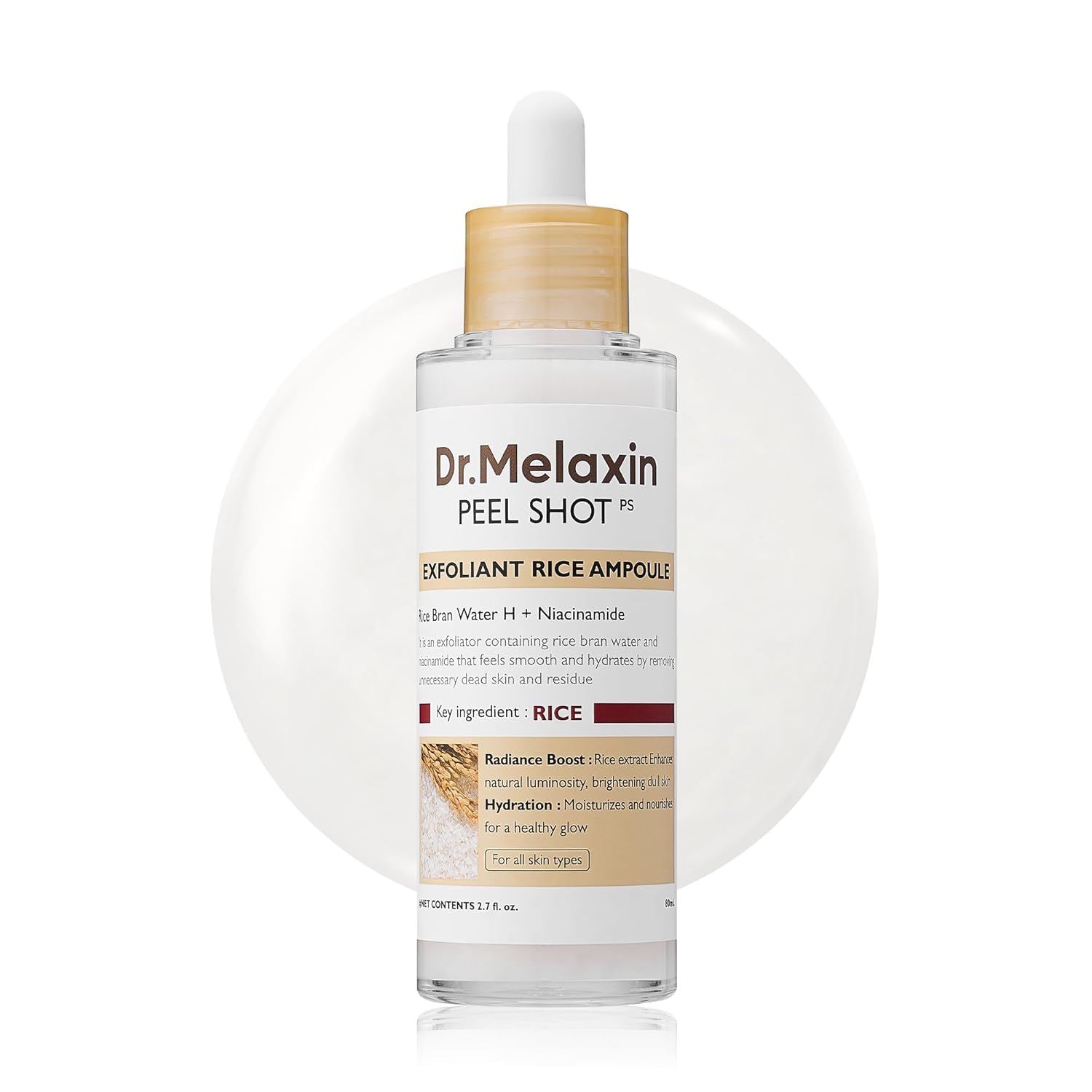 Dr. Melaxin Peel Shot Glow Rice Ampoule Duo (2.7 fl oz.) Zaaros