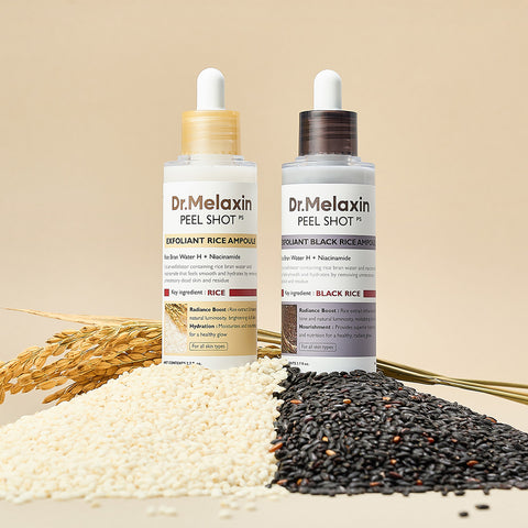 Dr. Melaxin Peel Shot Glow Rice Ampoule Duo (2.7 fl oz.) Zaaros