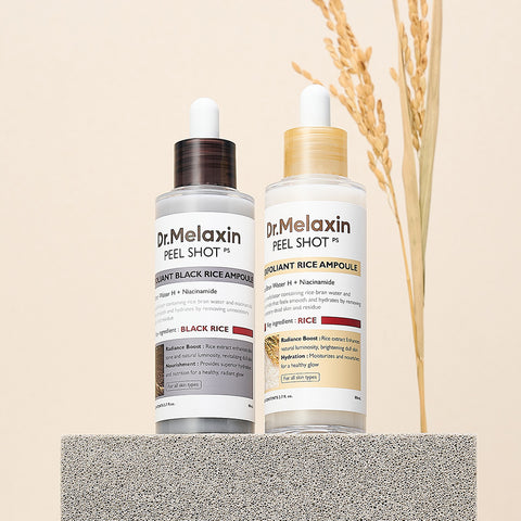 Dr. Melaxin Peel Shot Glow Rice Ampoule Duo (2.7 fl oz.) Zaaros