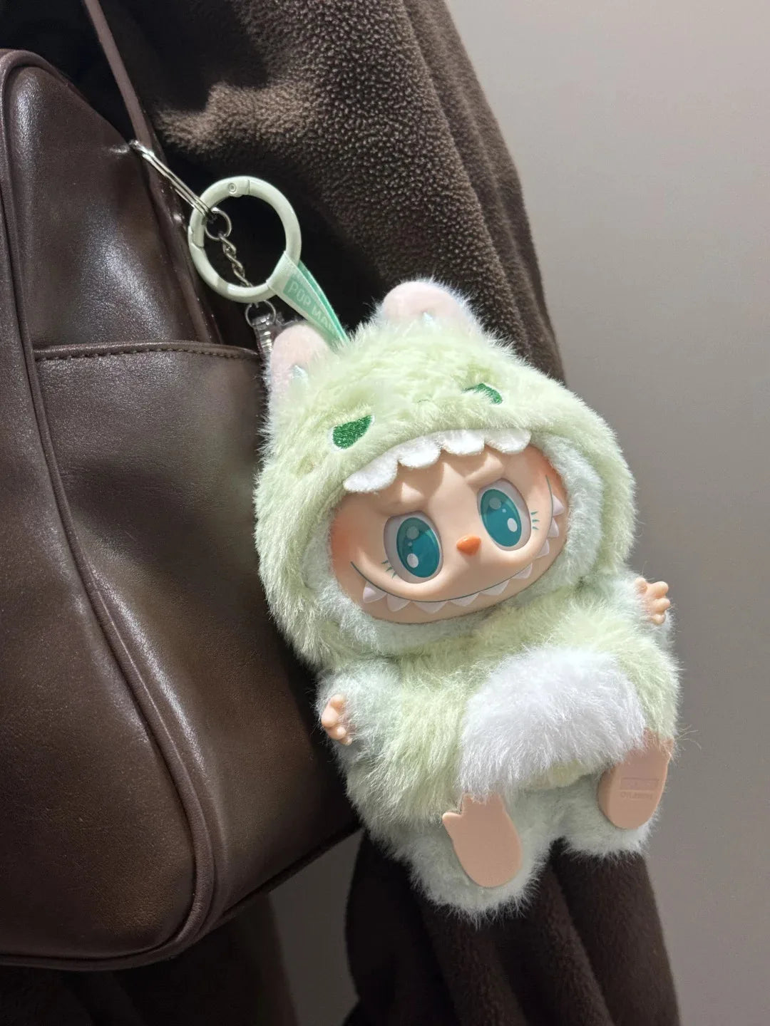 15cm Labubu The Monster Green Dinosaur Cosplay Doll Clothes Set Suitable for Outings Zaaros