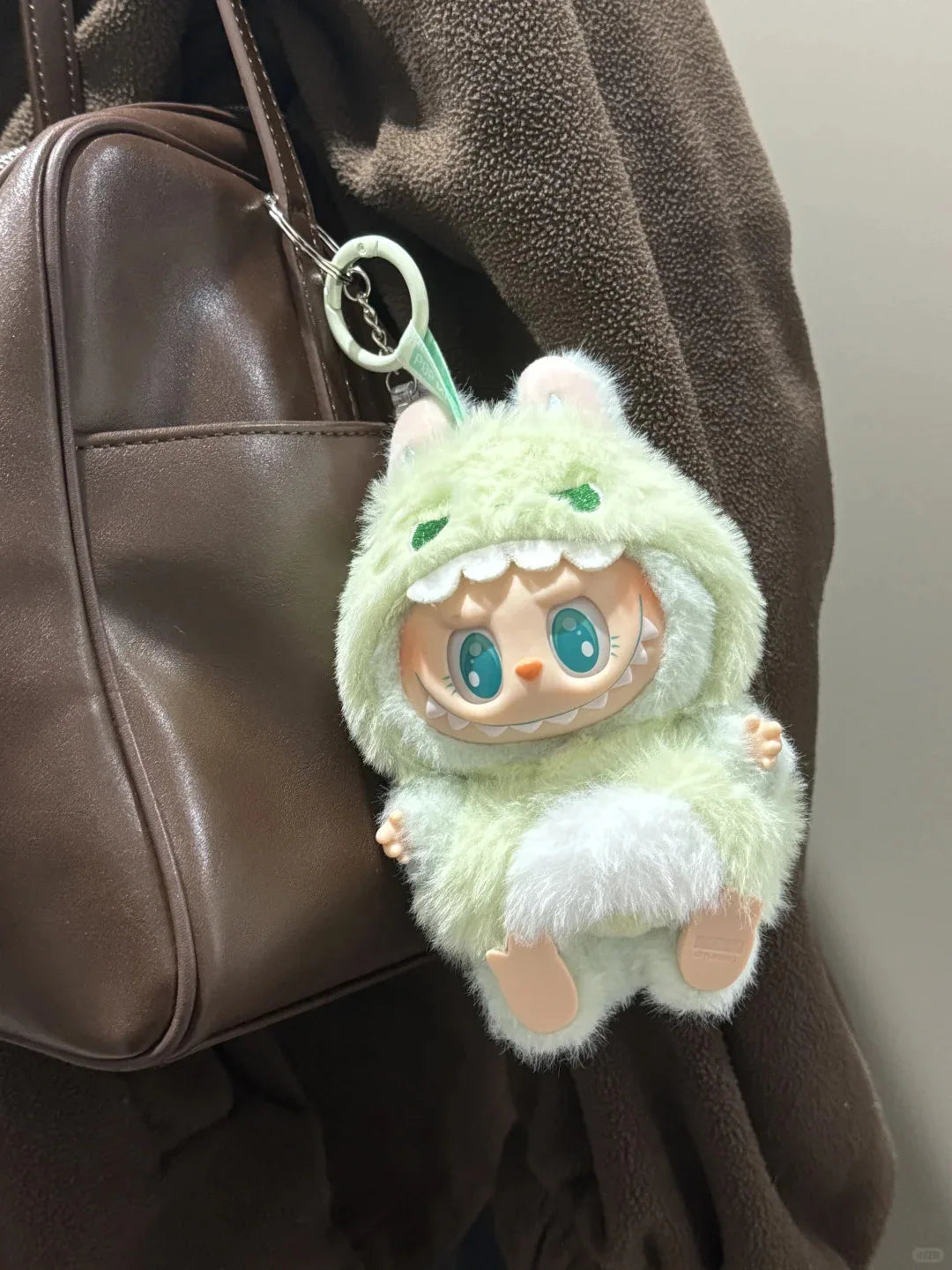 15cm Labubu The Monster Green Dinosaur Cosplay Doll Clothes Set Suitable for Outings Zaaros