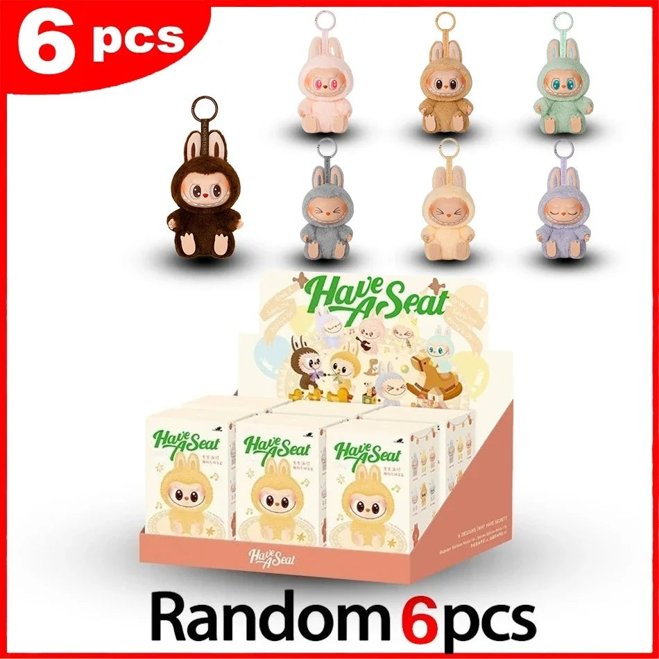 Have A Seat Series Blind Box Vinyl The Monster Doll Model Toy Pendant Keychain Mysterious Box Surprise Birthday Ornaments Gifts Zaaros