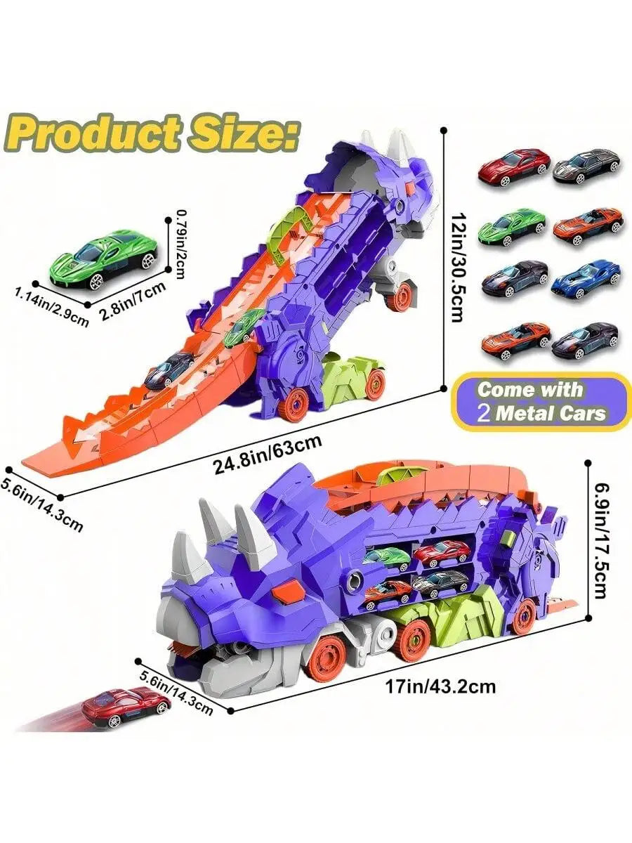 🚗 Transport Dinosaur Truck with Foldable Sliding