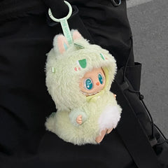 15cm Labubu The Monster Green Dinosaur Cosplay Doll Clothes Set Suitable for Outings Zaaros
