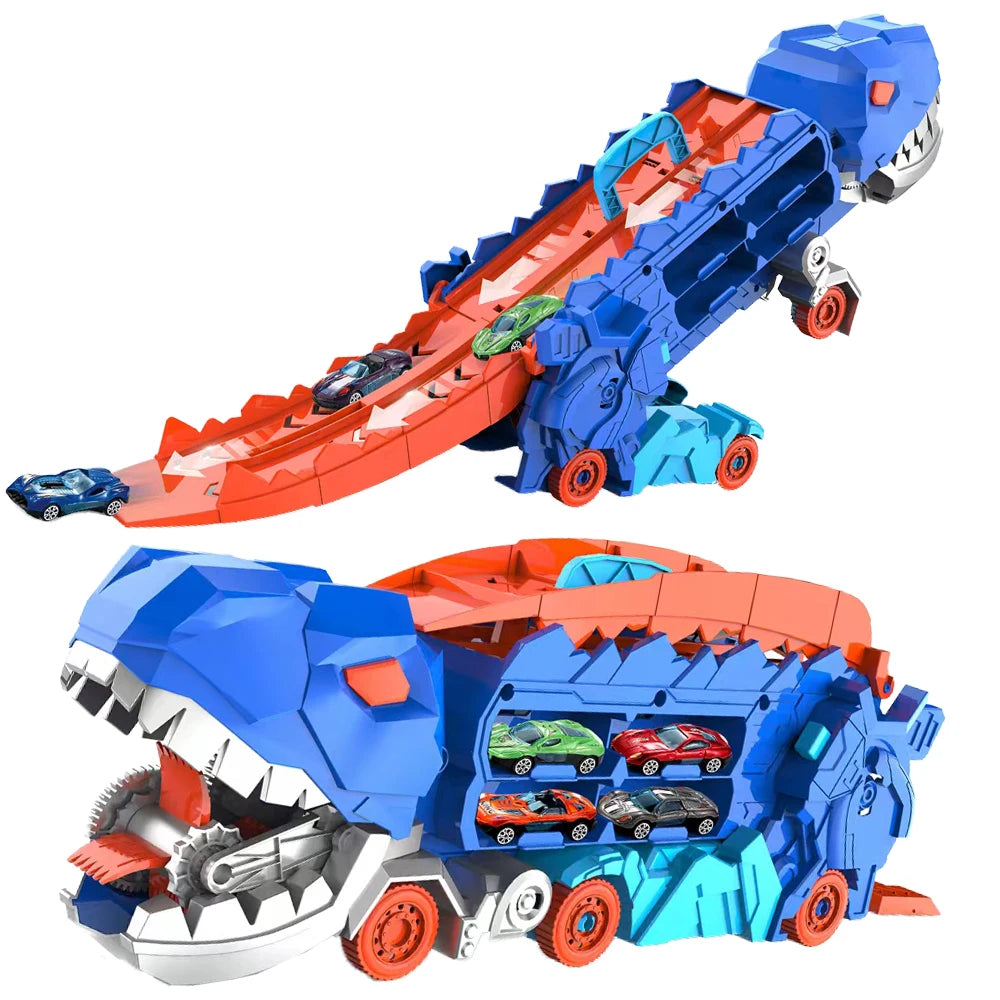 🚗 Transport Dinosaur Truck with Foldable Sliding