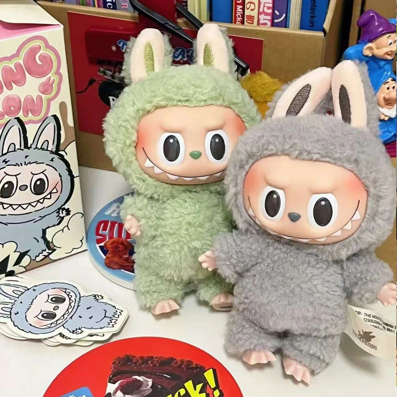 Have A Seat Series Blind Box Vinyl The Monster Doll Model Toy Pendant Keychain Mysterious Box Surprise Birthday Ornaments Gifts Zaaros