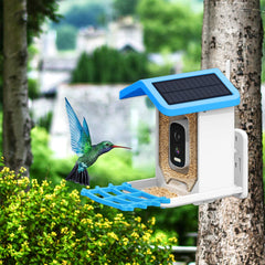 Solar Powered Smart Bird Feeder with Camera WIFI